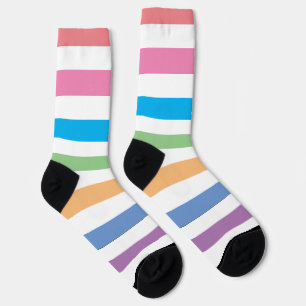 MODERNES PASTEL FARBIG STRIPE SOCKEN