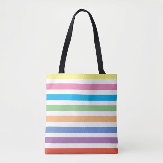 MODERNES PASTEL FARBIG STRIPE TASCHE (Vorderseite)