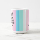 Modernes Pastel GIRL BOSS | Retro Typografie Kaffeetasse (Mittel)