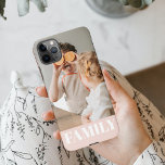 Modernes Pastel Pink Liebe Foto iPhone 11Pro Max Hülle<br><div class="desc">Moderne Red Liebe Family Foto Geschenke</div>