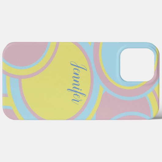 Modernes, pastelfarbenes Abstraktes Bild Case-Mate iPhone Hülle (Rückseite (Horizontal))