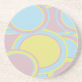 Modernes, pastelfarbenes Abstraktes Bild Getränkeuntersetzer