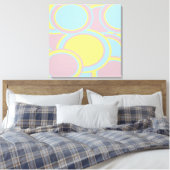 Modernes, pastelfarbenes Abstraktes Bild Leinwanddruck (Insitu (Schlafzimmer))