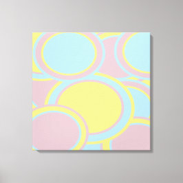 Modernes, pastelfarbenes Abstraktes Bild Leinwanddruck