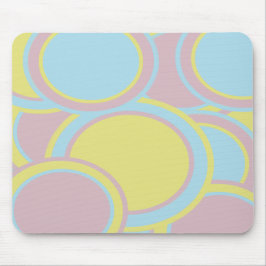 Modernes, pastelfarbenes Abstraktes Bild Mousepad