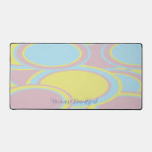 Modernes, pastelfarbenes Abstraktes Bild Schreibtischunterlage (Vorderseite)