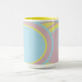 Modernes, pastelfarbenes Abstraktes Bild Tasse (Zentrum)