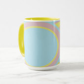 Modernes, pastelfarbenes Abstraktes Bild Tasse (Vorderseite Links)