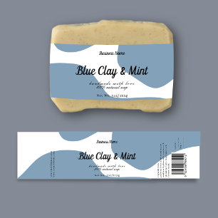Modernes, pastelfarbenes Label-Design Wasserflaschenetikett
