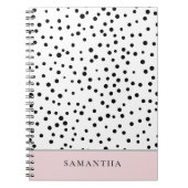 Modernes, pastelfarbenes Pink mit Personalisiertem Notizblock (Vorderseite)