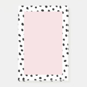 Modernes, pastelfarbenes Pink mit Personalisiertem Post-it Klebezettel (Vorderseite)