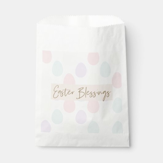 Modernes, pastelförmiges Ei-Muster | Frohe Ostern Geschenktütchen (Vorderseite)