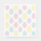 Modernes, pastelförmiges Ei-Muster | Frohe Ostern Serviette (Vorderseite)