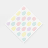 Modernes, pastelförmiges Ei-Muster | Frohe Ostern Serviette (Ecke)