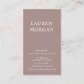 Modernes Pastell Blue Monogram Personalisiert Visitenkarte (Rückseite)