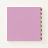 Modernes Pastell-Blumenmuster mit Monogramm Notizb Notizblock (Rückseite)
