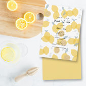 Modernes Pastell Citrus Lemons Brautparty Einladung
