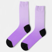 Modernes Pastell Lila Lavender Ombre Socken (Linkes Detail)
