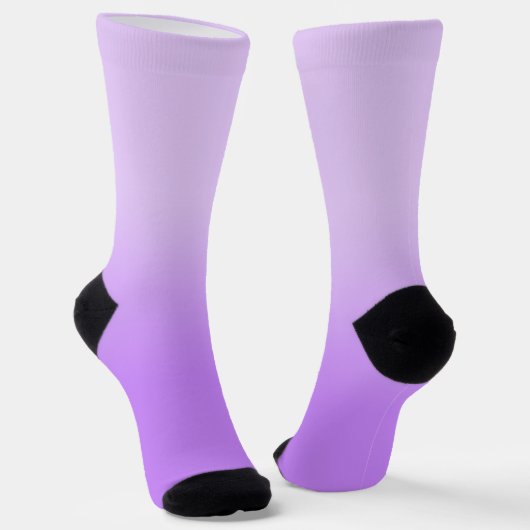 Modernes Pastell Lila Lavender Ombre Socken (Gewinkelt)