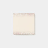 Modernes Pastell Sparkling Gold Silver Ombre Platz Post-it Klebezettel (Vorderseite)