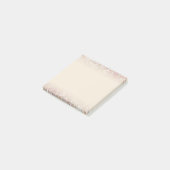 Modernes Pastell Sparkling Gold Silver Ombre Platz Post-it Klebezettel (angewinkelt)