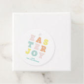 Modernes Pastell Typografisches Ostern Geschenkanhänger (Beispiel)