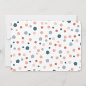 Modernes Pastell Watercolor Rainbow Foto Geburtsta Einladung (Rückseite)