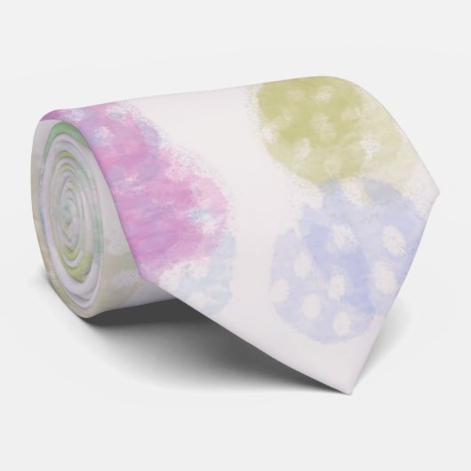 Modernes, pastellfarbenes Abstraktes Muster Krawatte (Gerollt)