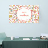 Modernes, pastellfarbenes, grafisches Schmetterlin Banner (Messeveranstaltung)