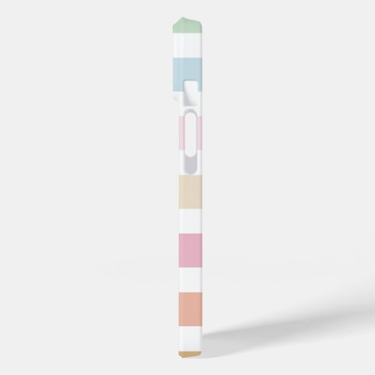 Modernes pastellfarbenes Monogramm Case-Mate iPhon iPhone Hülle (Rückseite / Links)