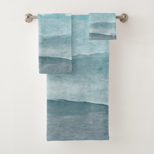 Modernes pastellfarbenes Terrazzo - Muster Badetuc Badhandtuch Set (Insitu)