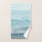 Modernes pastellfarbenes Terrazzo - Muster Badetuc Badhandtuch Set (Handtuch)