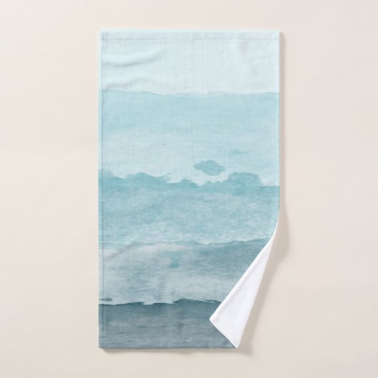 Modernes pastellfarbenes Terrazzo - Muster Badetuc Badhandtuch Set (Handtuch)