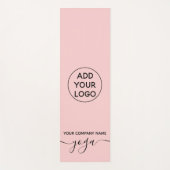 modernes, pastellfarbenes Yogo-Logo Yogamatte (Vorderseite)