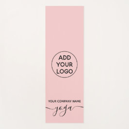 modernes, pastellfarbenes Yogo-Logo Yogamatte