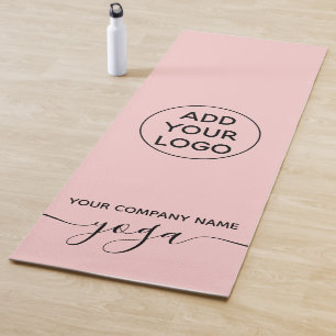 modernes, pastellfarbenes Yogo-Logo Yogamatte