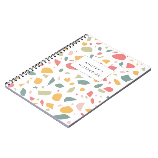 Modernes Pastellmuster Notizblock (Linke Seite)