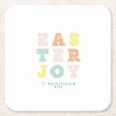 Modernes Pastellöster Rechteckiger Pappuntersetzer (Vorderseite)