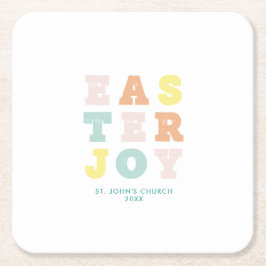 Modernes Pastellöster Rechteckiger Pappuntersetzer