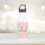 Modernes, pastellrosa, atemberaubendes Zitat Edelstahlflasche<br><div class="desc">Modernes,  pastellrosa,  atemberaubendes Zitat</div>