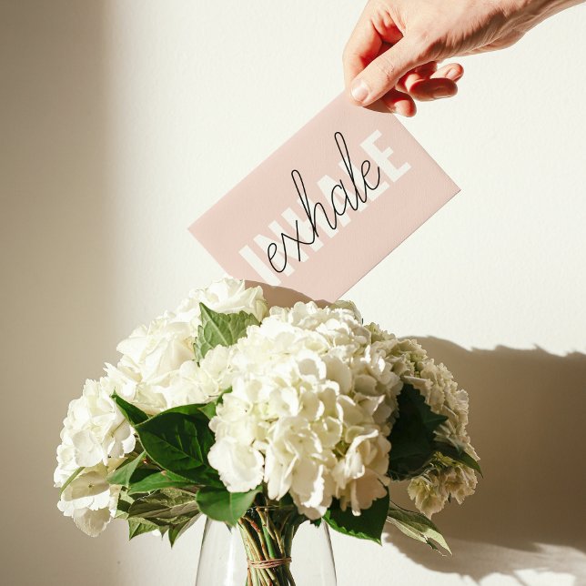 Modernes, pastellrosa, atemberaubendes Zitat Magnetkarte (Von Creator hochgeladen)