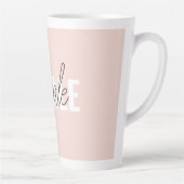 Modernes, pastellrosa, atemberaubendes Zitat Milchtasse (Rechts)