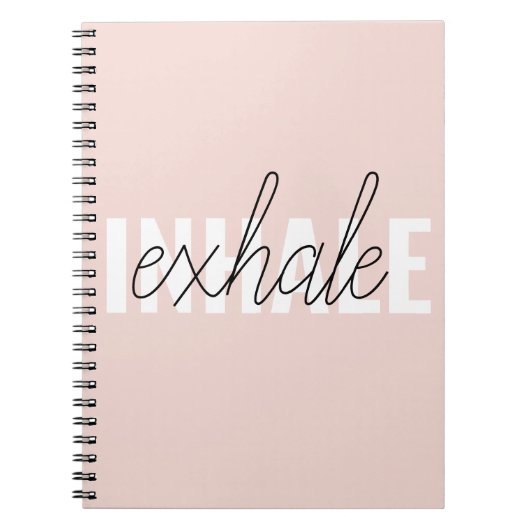 Modernes, pastellrosa, atemberaubendes Zitat Notizblock (Vorderseite)