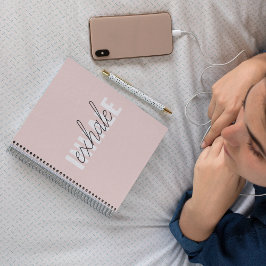 Modernes, pastellrosa, atemberaubendes Zitat Notizblock