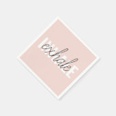 Modernes, pastellrosa, atemberaubendes Zitat Serviette (Ecke)