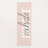 Modernes, pastellrosa, atemberaubendes Zitat Yogamatte (Rückseite)