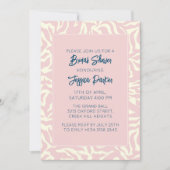 Modernes, pastellrosa Hübsches Brautparty Einladung (Vorderseite)