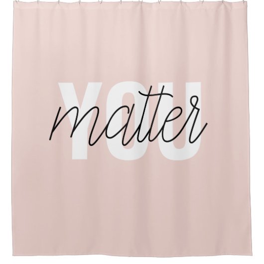 Modernes, pastellrosa Pink zählt zu den Inspiratio Duschvorhang (Vorderseite)