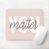 Modernes, pastellrosa Pink zählt zu den Inspiratio Mousepad (Mit Mouse)