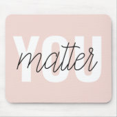 Modernes, pastellrosa Pink zählt zu den Inspiratio Mousepad (Vorne)